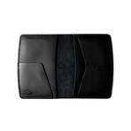 Pergamon Classic Bifold Leather Wallet // Black
