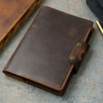 A5 Notebook Organizer Leather Case. // Notebook İncluded // Brown