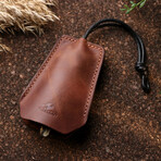 Leather Key Case (Brown)