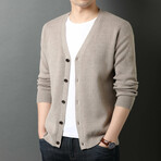 Enzo Cardigan // Light Camel (L)