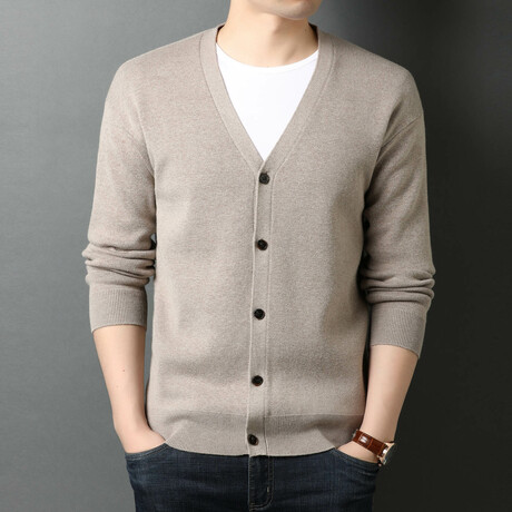 Enzo Cardigan // Light Camel (XS)