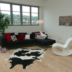 Natural Kobe Cowhide Rug // 6' X 7' (Classic Brindle)