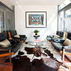 Natural Kobe Cowhide Rug // 6' X 7' (Classic Brindle)