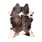 Natural Kobe Cowhide Rug // 5' X 7' (Classic Brindle)