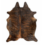 Kobe Exotic Cowhide Rug // 6' X 7' (Dark Brindle)