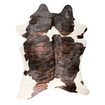 Natural Kobe Cowhide Rug // 6' X 7' (Classic Brindle)