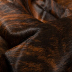 Kobe Exotic Cowhide Rug // 6' X 7' (Dark Brindle)