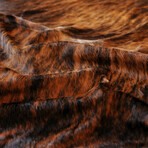 Kobe Exotic Cowhide Rug // 6' X 7' (Dark Brindle)