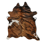 Kobe Exotic Cowhide Rug // 6' X 7' (Dark Brindle)