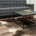 Kobe Exotic Cowhide Rug // 6' X 7' (Dark Brindle)