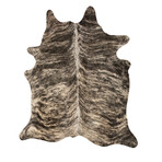 Kobe Exotic Cowhide Rug // 6' X 7' (Dark Brindle)