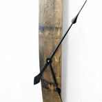 Bourbon Barrel Stave Clock