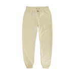 Embroidered Jogger // Cream (M)