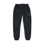 Men's Embroidered Cotton Blend Jogger // Black (L)