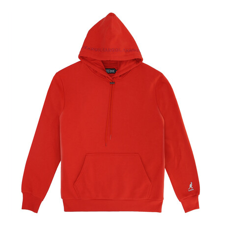 Embroidered Hoody // Red (S)