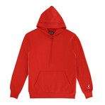 Embroidered Hoody // Red (M)