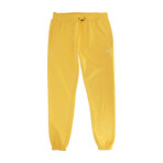 Men's Embroidered Cotton Blend Jogger // Banana (S)