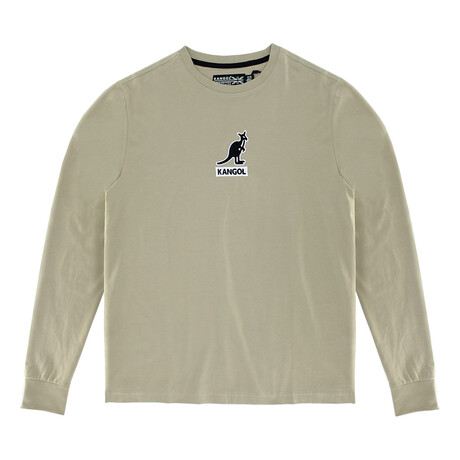 Men's Embroidered Cotton Long Sleeve Tee // Tree House (S)