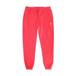 Embroidered Jogger // Coral (L)