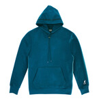 Embroidered Hoodie // Teal (S)