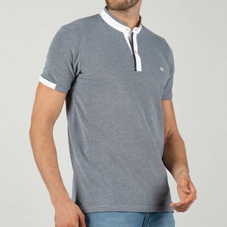 Cullen Polo Shirt Short Sleeve // Navy (S)