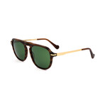 Men's CO219-C01 Sunglasses // Brown Horn + Gold
