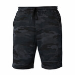 Comfort Soft Fleece Shorts // Black Camo (XL)