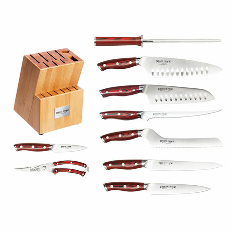 Crimson Series Cutlery Block Set // 10 Piece Set