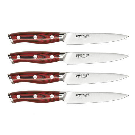 Crimson Series G10 Knife Set // 4-Piece Steak Knife Set