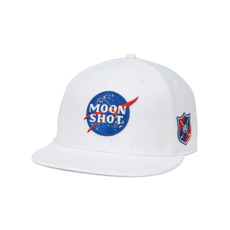 Covert Flat Brim Hat Moonshot // White