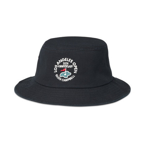 Washed Twill Bucket Hat  La Open // Black (S/M)