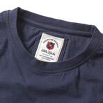 Vintage Fade Brass Tack Tee Swing Oil // Navy (Small)