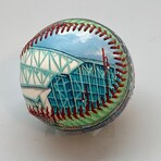 Minute Maid Park (Baseball + Display Case + Wooden Stand)