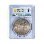 2012 American Silver Eagle // PCGS Certified MS67 Sunset Toning // Wood Presentation Box