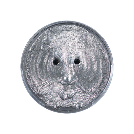 2015 Mongolia 500 Togrog Campbell's Dwarf Hamster // PCGS Certified MS69 // Deluxe Collector's Pouch