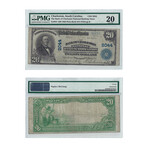 1902 Large Size Charleston, South Carolina National Banknote // $5, $10, $20 // Set of 3 // PMG Certified