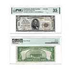 1929 Small Size Charleston, South Carolina National Banknote // $5, $10, $20 // Set of 3 // PMG Certified