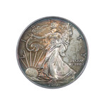 2012 American Silver Eagle // PCGS Certified MS67 Sunset Toning // Wood Presentation Box