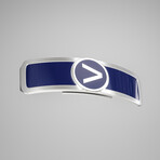 Golf Ball Marker // Silver + Navy