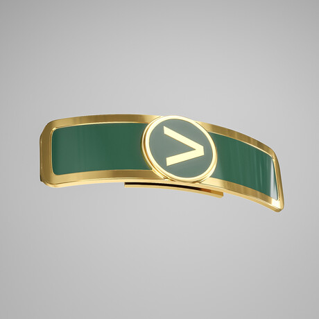 Golf Ball Marker // Gold + Green