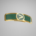 Golf Ball Marker // Gold + Green