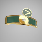 Golf Ball Marker // Gold + Green