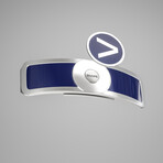Golf Ball Marker // Silver + Navy