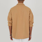 Daniel Long Sleeve Button-Up Shirt // Beige (M)