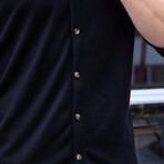 Mason Long Sleeve Button-Up Shirt // Black (M)