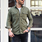 Bruce Long Sleeve Button-Up Shirt // Khaki (XS)