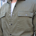 Bruce Long Sleeve Button-Up Shirt // Khaki (XS)