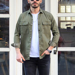 Bruce Long Sleeve Button-Up Shirt // Khaki (XS)