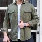 Bruce Long Sleeve Button-Up Shirt // Khaki (XS)