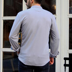 William Long Sleeve Button-Up Shirt // Gray (2XL)